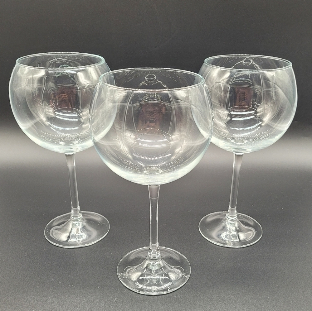 Wine Glasses Tall Set of 3​​​